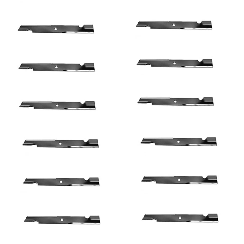 12 Notched Hi-Lift Blades for Exmark (Replaces 103-6384)