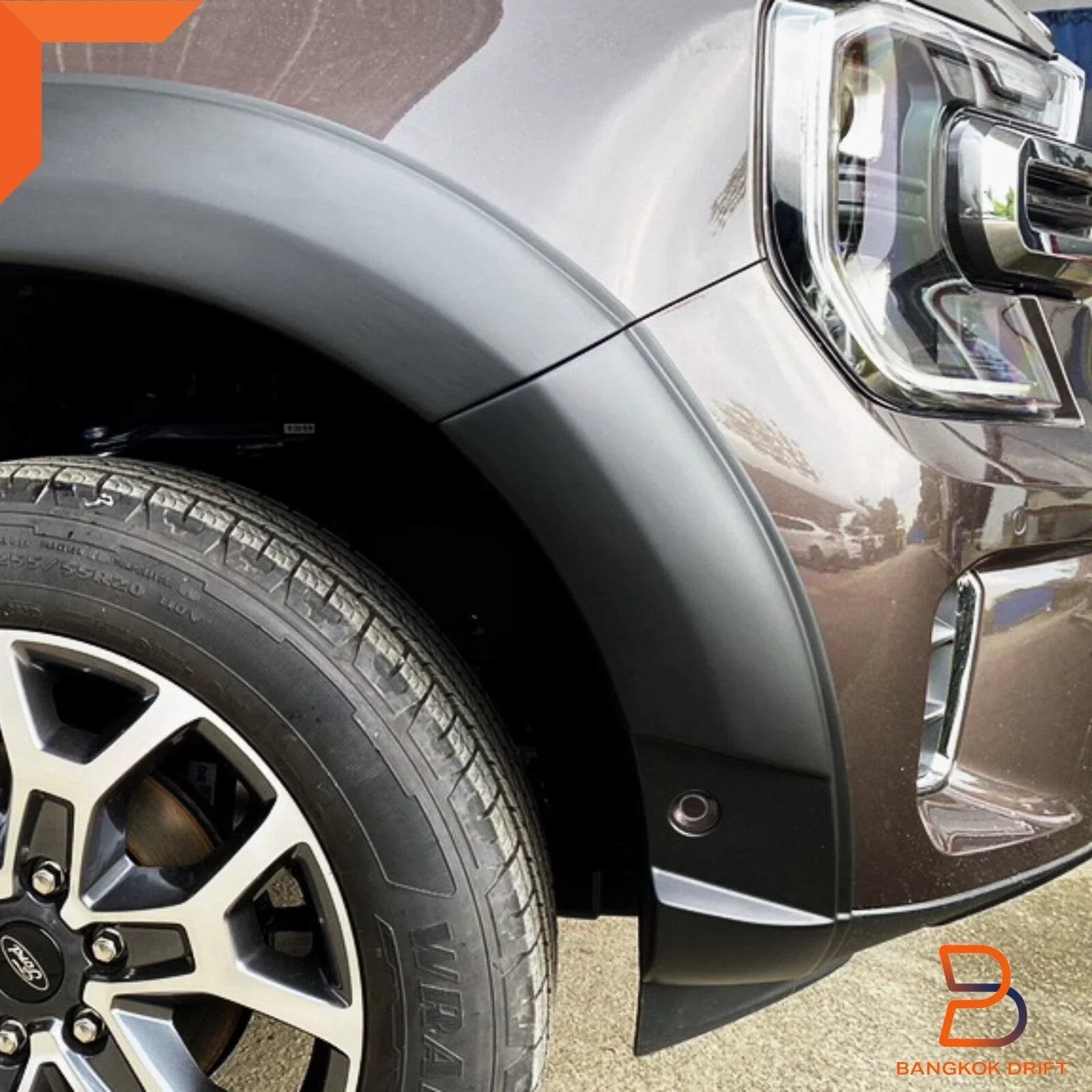 8PC Matte Black Fender Flares for Ford Everest Platinum (2022-2023)