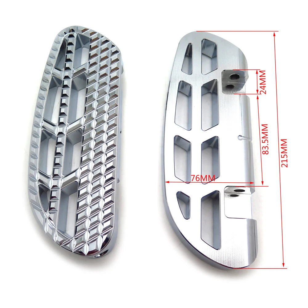 2PC Leaf Dominator Passenger Footboard Knob for Harley Road (1993–2008)