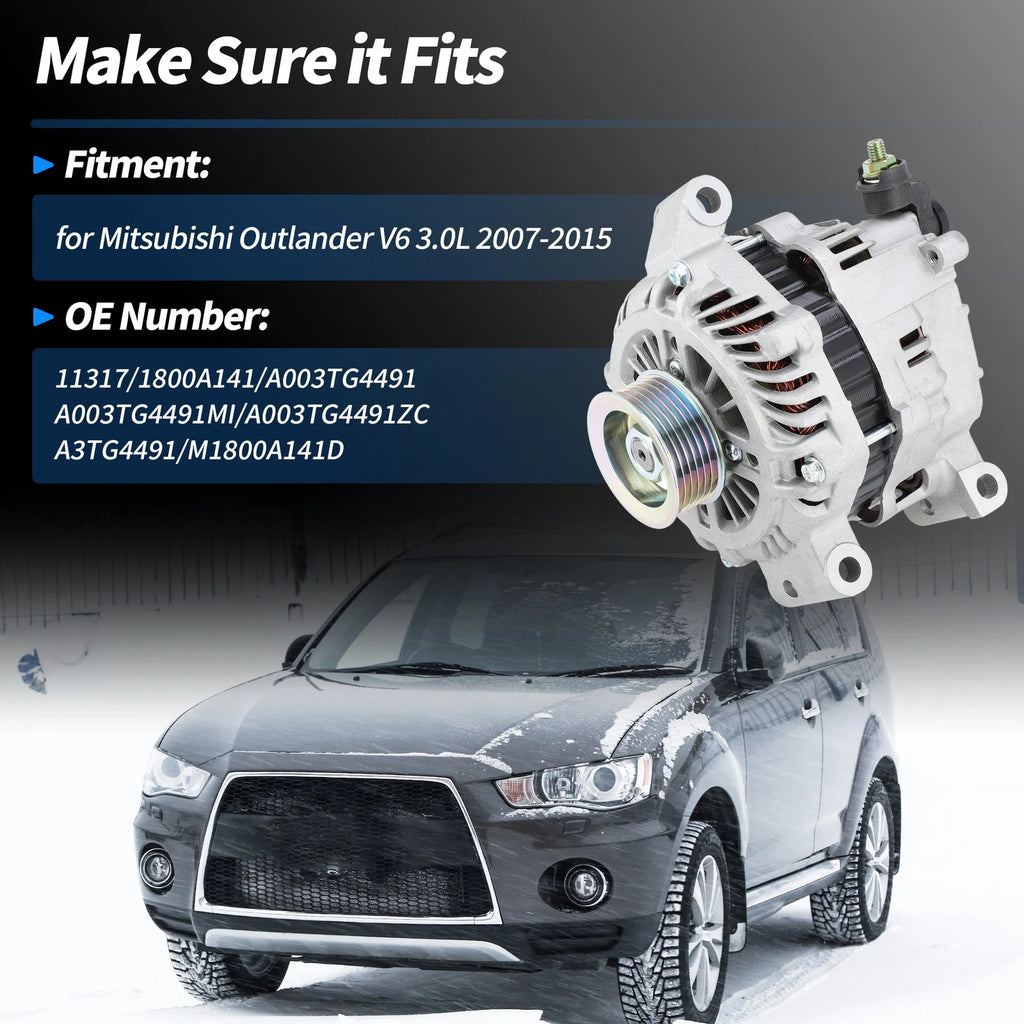 Alternator for Mitsubishi Outlander V6 3.0L (2007–2015) No.A003TG4491MI