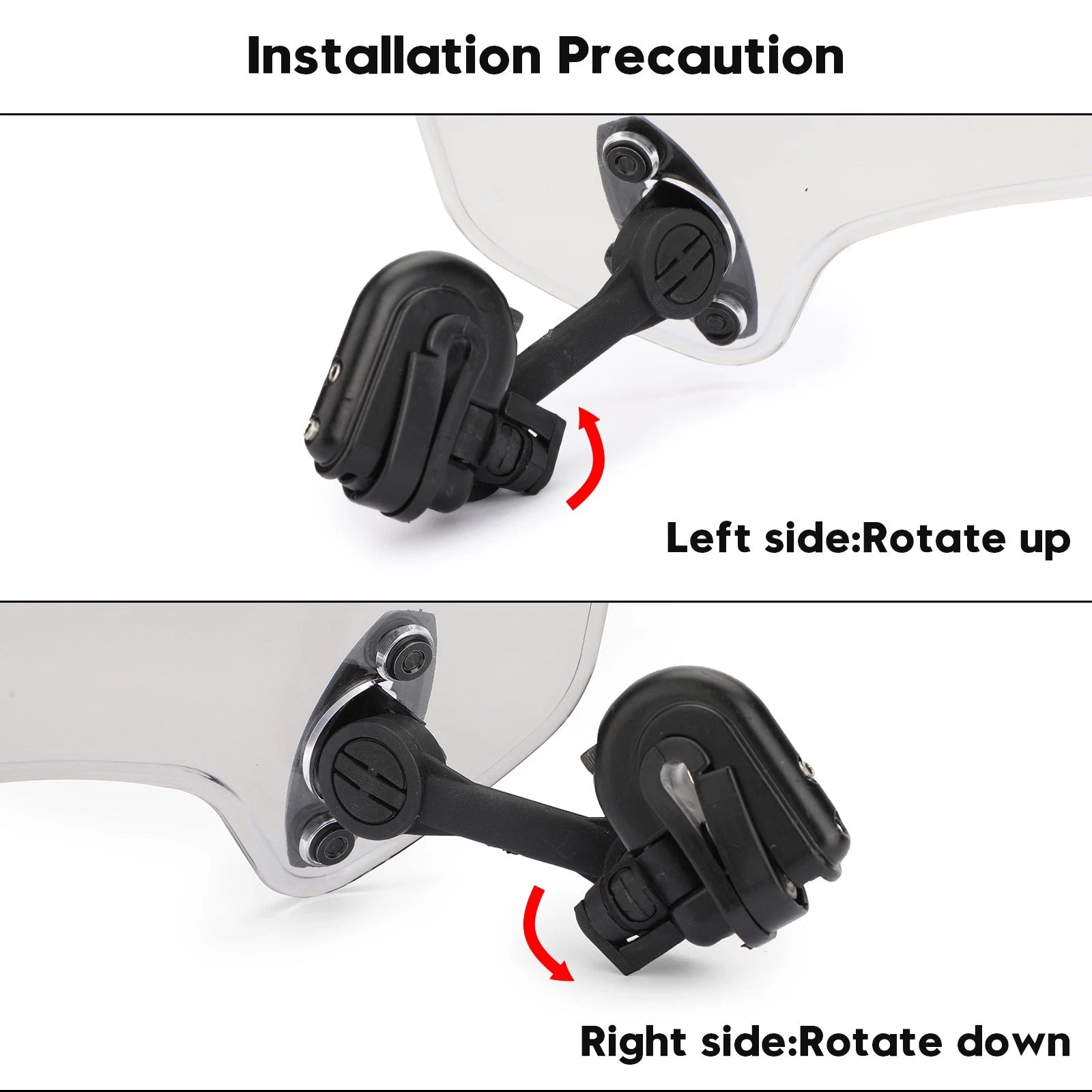 Adjustable Windshield Extension Spoiler for Motorcycle