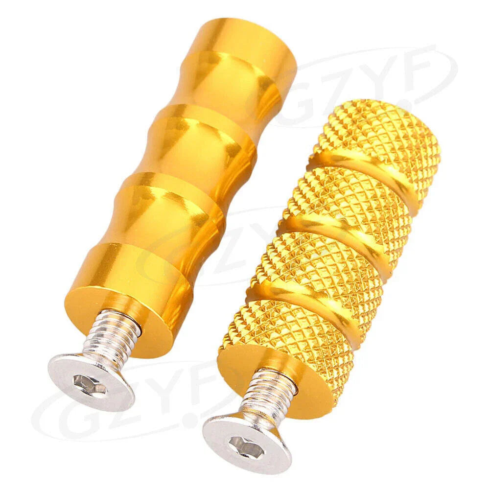 CNC Aluminum Gold Rearset Footrests Foot Pegs for Universal