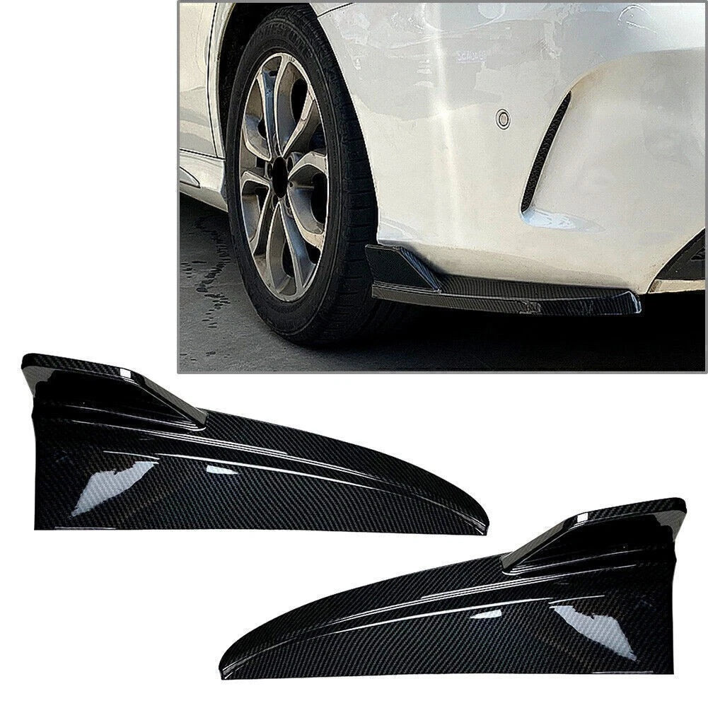 Set of 2 Rear Bumper Canard Splitter Side Vents for Benz C-Class W205 (2015–2021)