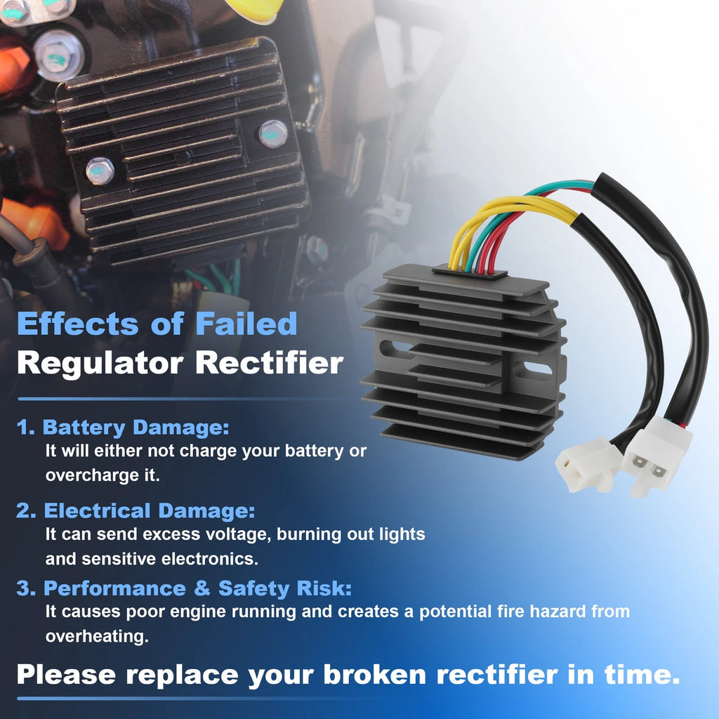 Voltage Regulator Rectifier 31600MY0771 for Honda VT600C Shadow VLX (1988–2007)