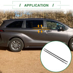 2X Rear Weatherstrip Window Seal No.6818008010 for Toyota Sienna 