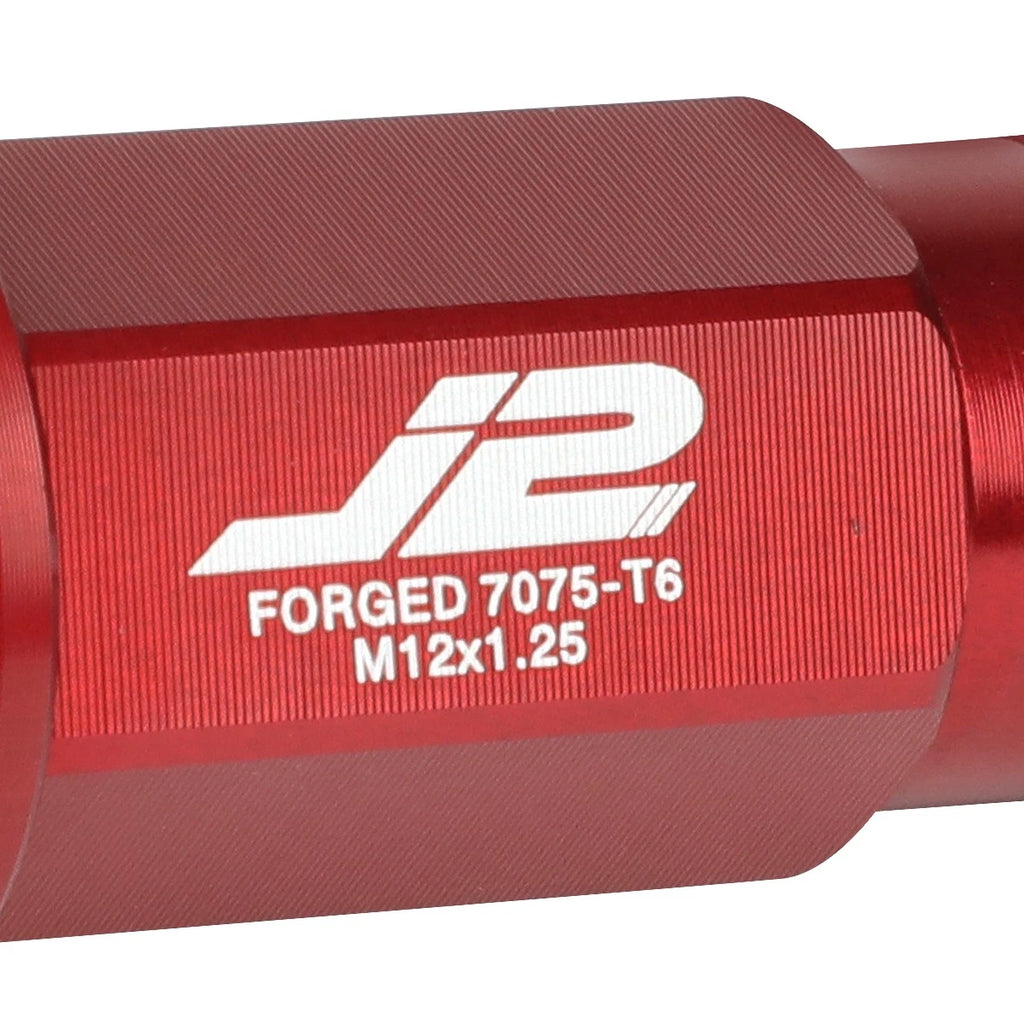 Set of 20 J2 7075 Forged Aluminum M12x1.25 Open-End Lug Nuts for RHD Vehicles