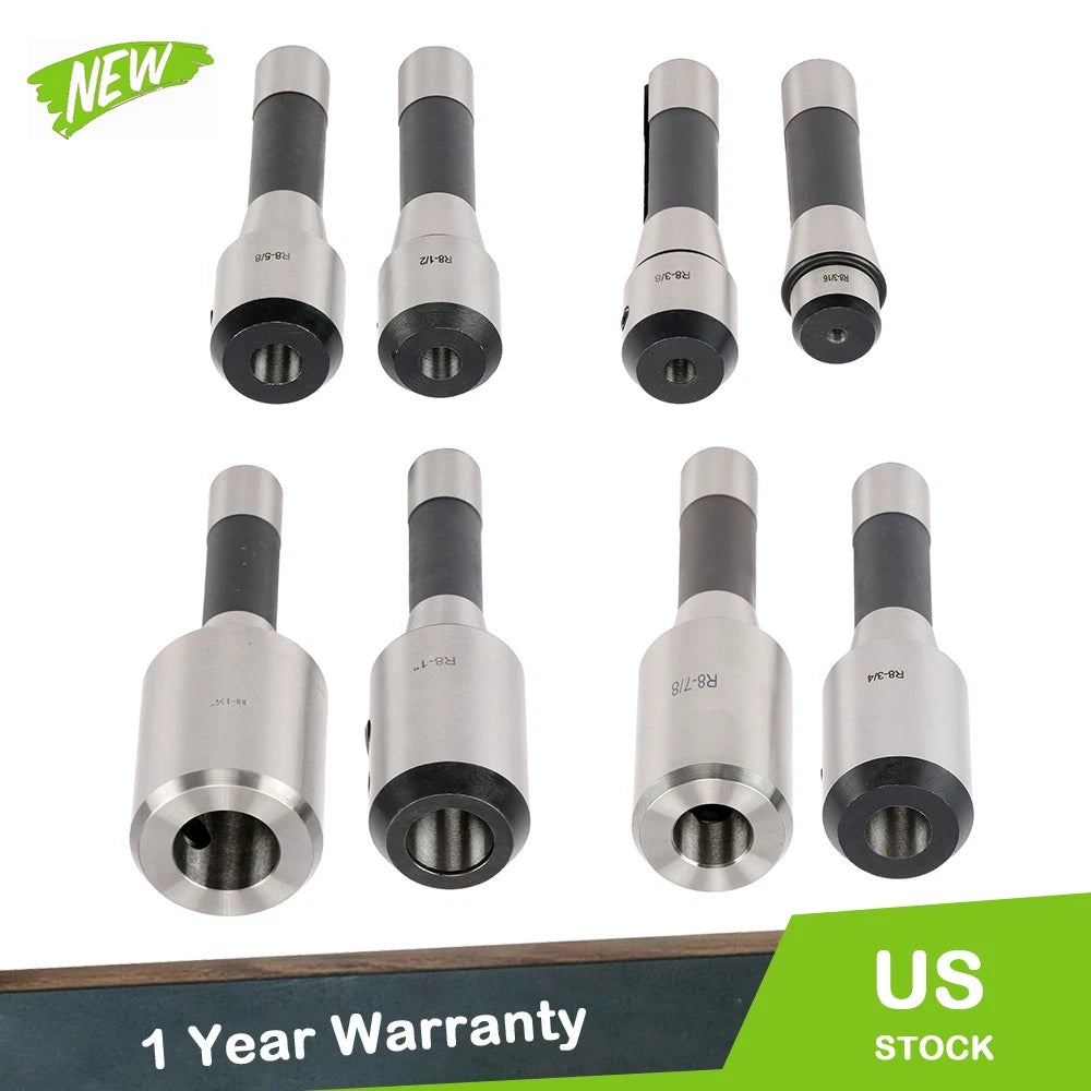 8 PCS Precision R8 End Mill Tool Holder Set for Milling Machine 202-5310