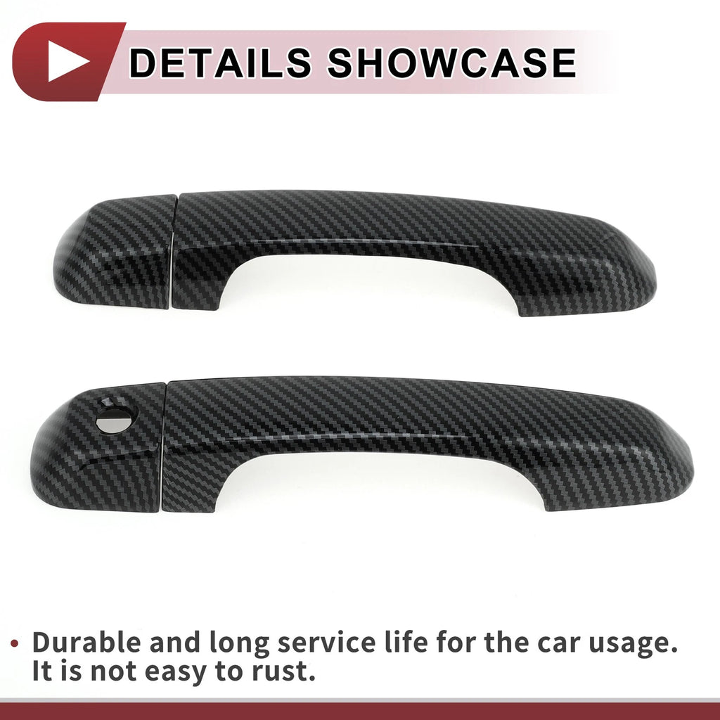 Set of 4 Car Door Handle Covers for Toyota Land Cruiser Prado J150 (2009–2021)