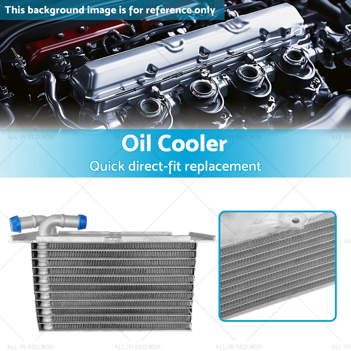 Engine Oil Cooler for Volkswagen Jetta (2013–2022) 04E145749B Aluminum Alloy