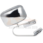Set of 2 Stainless Steel Side Fold Manual Mirrors for Ford F250 Super Duty (1988–1996)