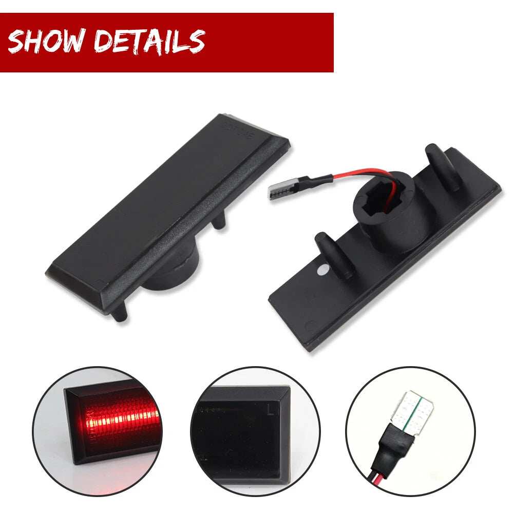 Red LED Side Marker Light Pair for Cutlass (1981–1988)