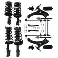 Set of 4 Front Rear Struts Control Arms Sway Bar Tie Rods for Toyota Camry (2007–2011)