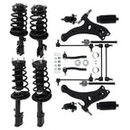 Set of 4 Front Rear Struts Control Arms Sway Bar Tie Rods for Toyota Camry (2007–2011)