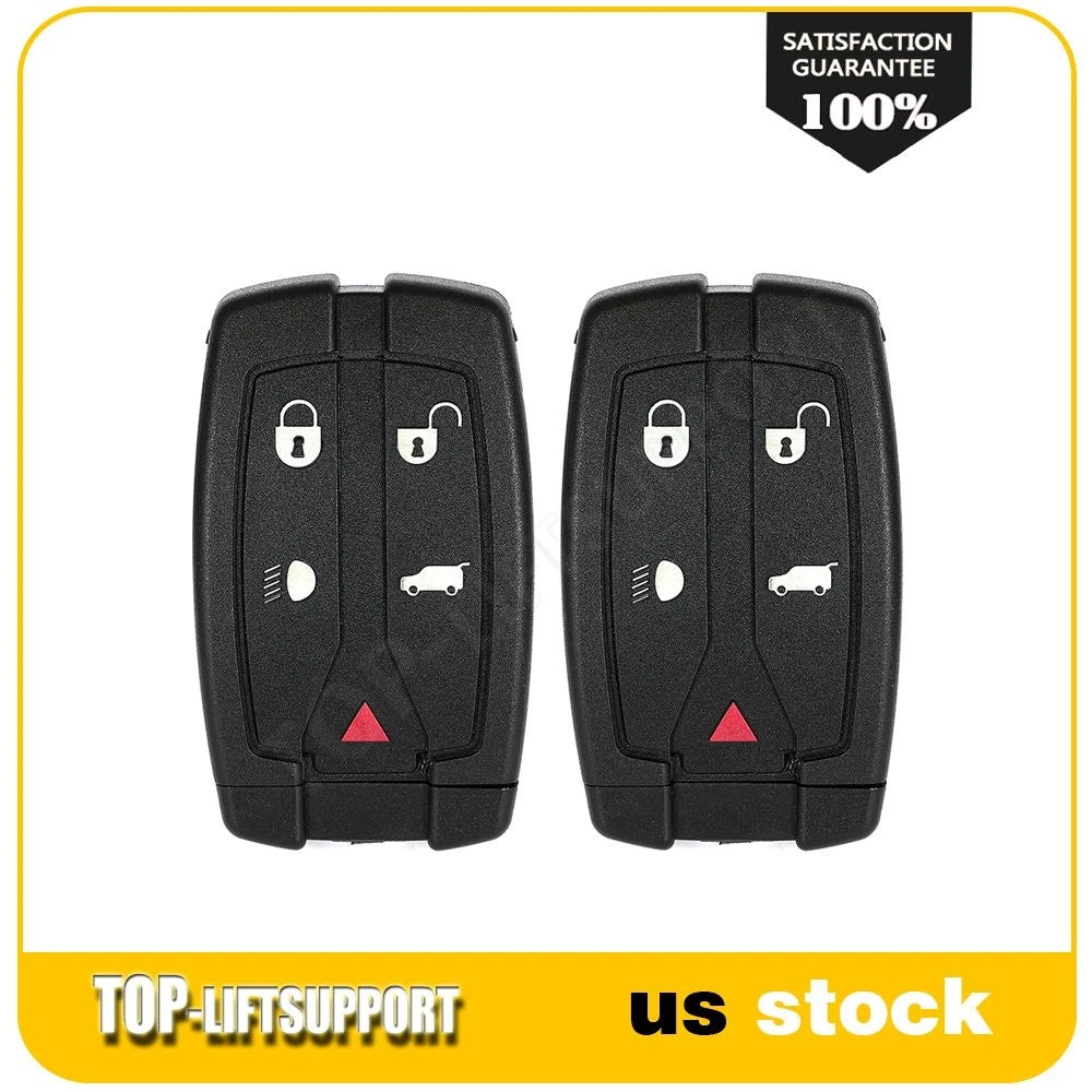 2X Key Fob Remote Shell Case for Land Rover LR2 (2008–2012) 5 Buttons