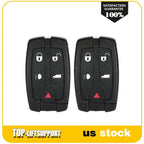 2X Key Fob Remote Shell Case for Land Rover LR2 (2008–2012) 5 Buttons