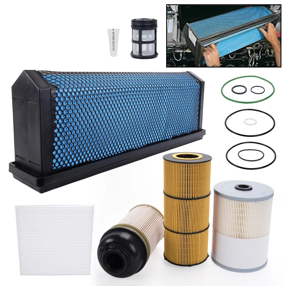 Air Oil Fuel Filters Kit for Detroit DD13 DD15 DD16