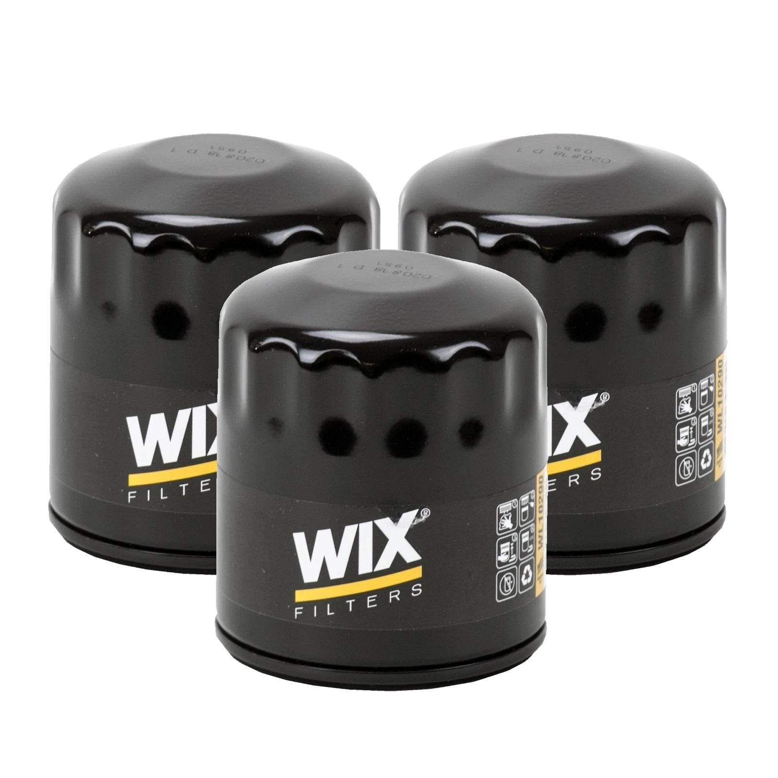 Set of 3 Engine Oil Filters for Buick Cadillac Chevrolet GMC (Police)