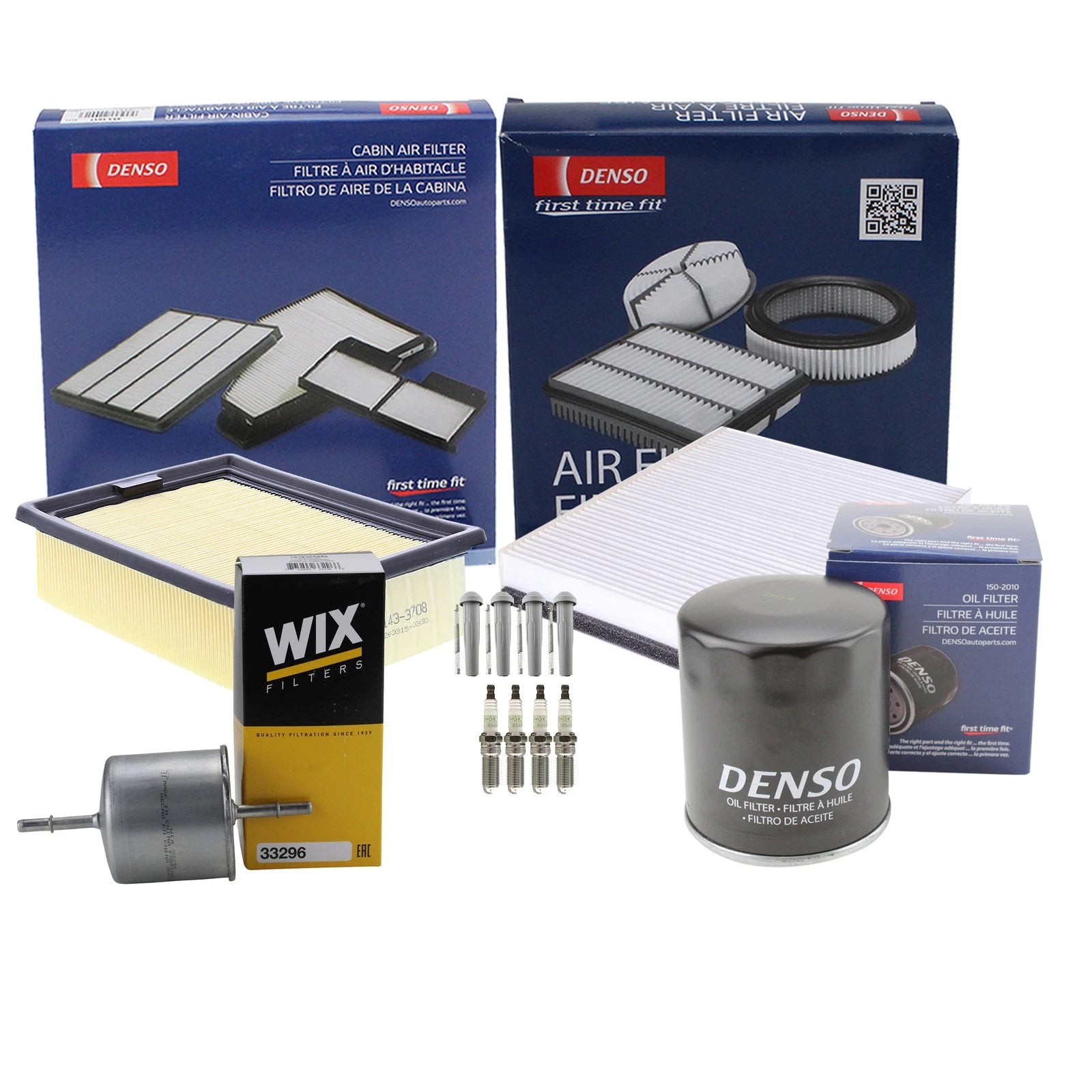 Tune Up Kit with 4 NGK Spark Plugs & Boots for Ford Escape (2001–2012)