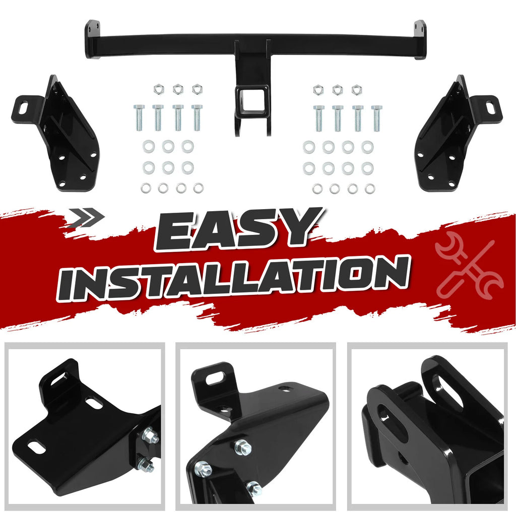 Class 3 Trailer Hitch for Jeep Cherokee (2014–2018) 2" Receiver Black