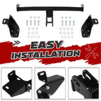 Class 3 Trailer Hitch for Jeep Cherokee (2014–2018) 2" Receiver Black