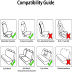 Faux Leather Car Seat Covers for Honda Toyota (5 Seats)