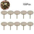 100pcs Antique Bronze Flat Head Upholstery Nails Push Pins Hardware