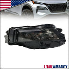 LED Headlight for Nissan Rogue S (2021–2023) - Passenger Side, Black Trim