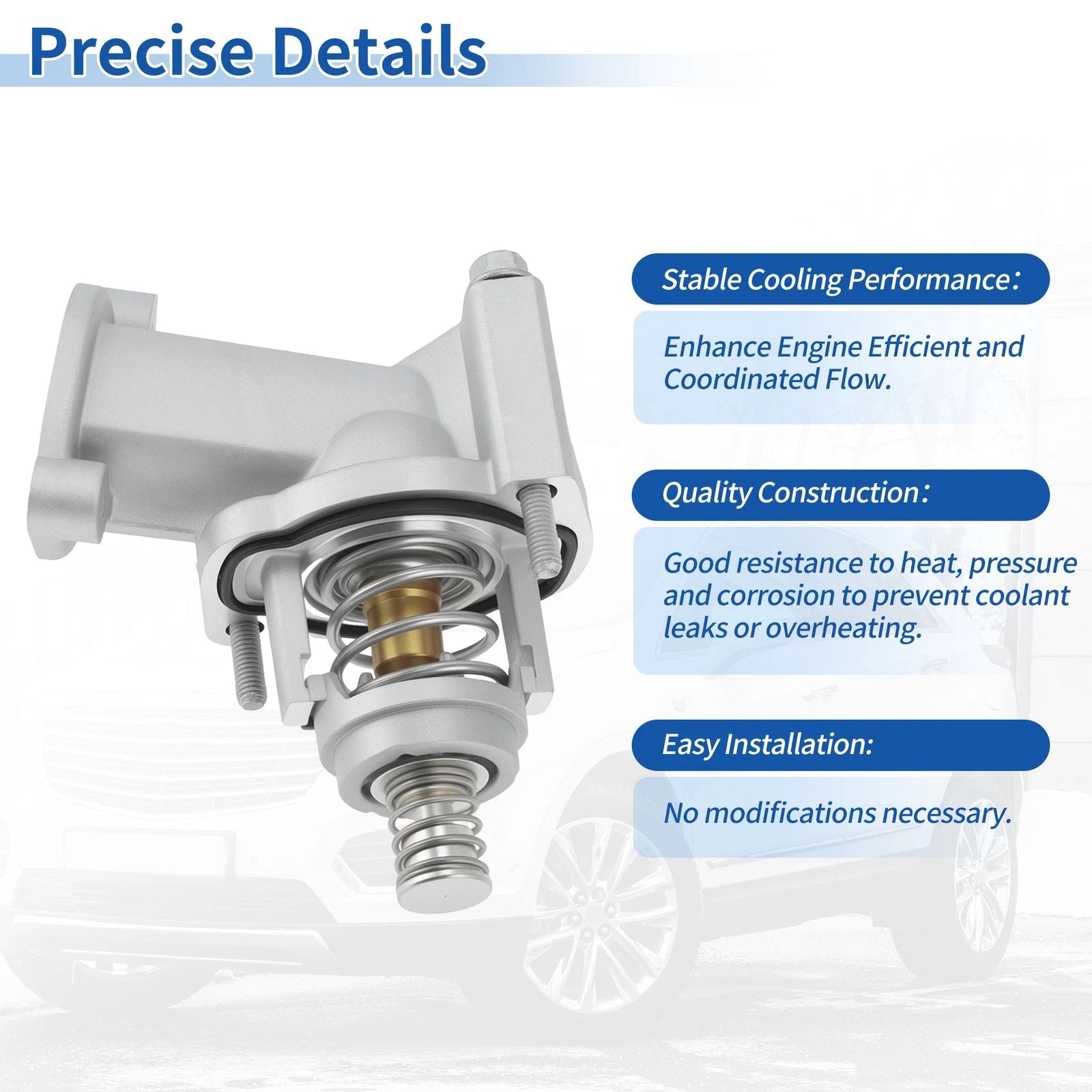 Engine Coolant Thermostat Housing Assembly for Chevrolet Camaro Colorado (2017–2022)