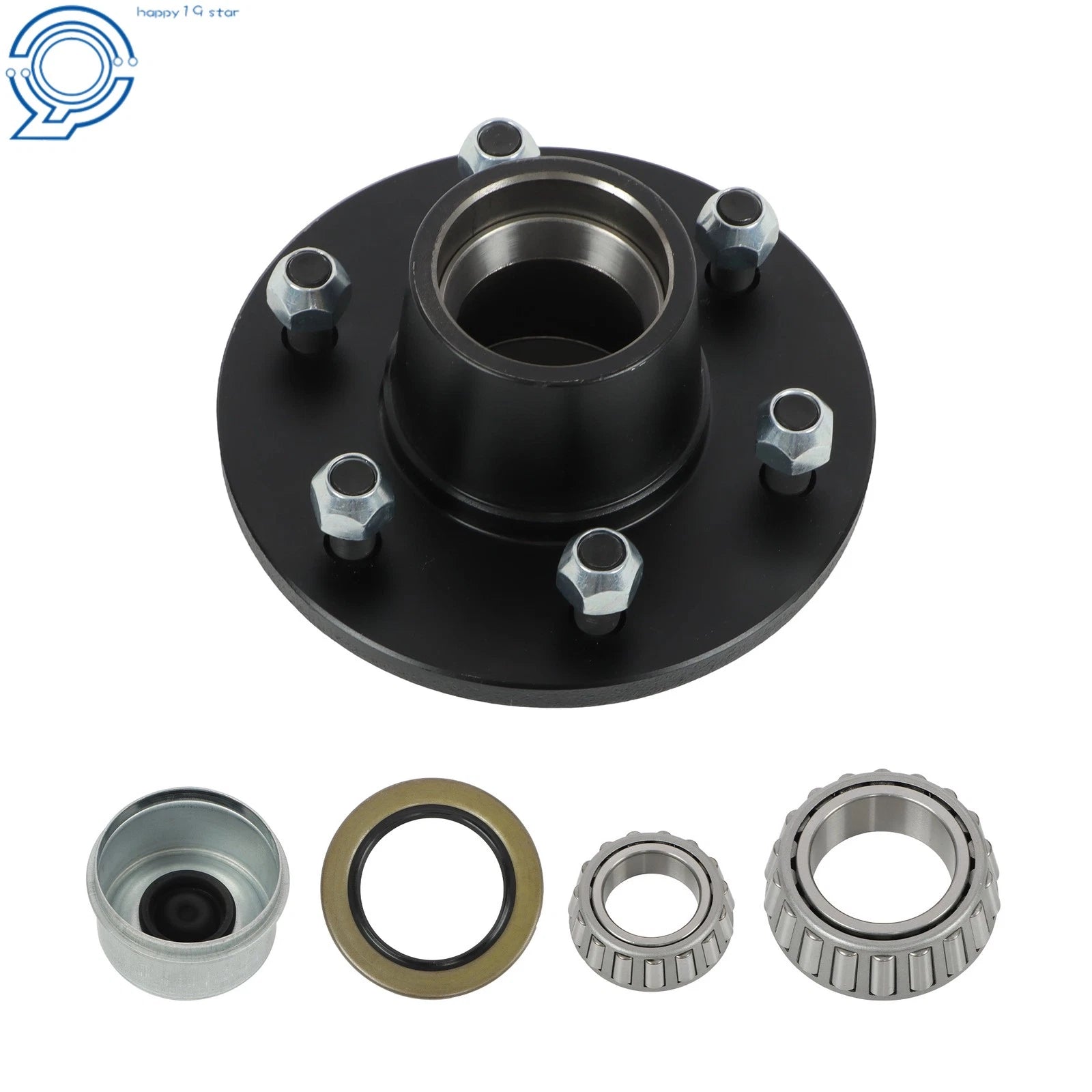6 Lug Trailer Idler Hub Kit with Bearings for 6000lb Axle (Year Range)