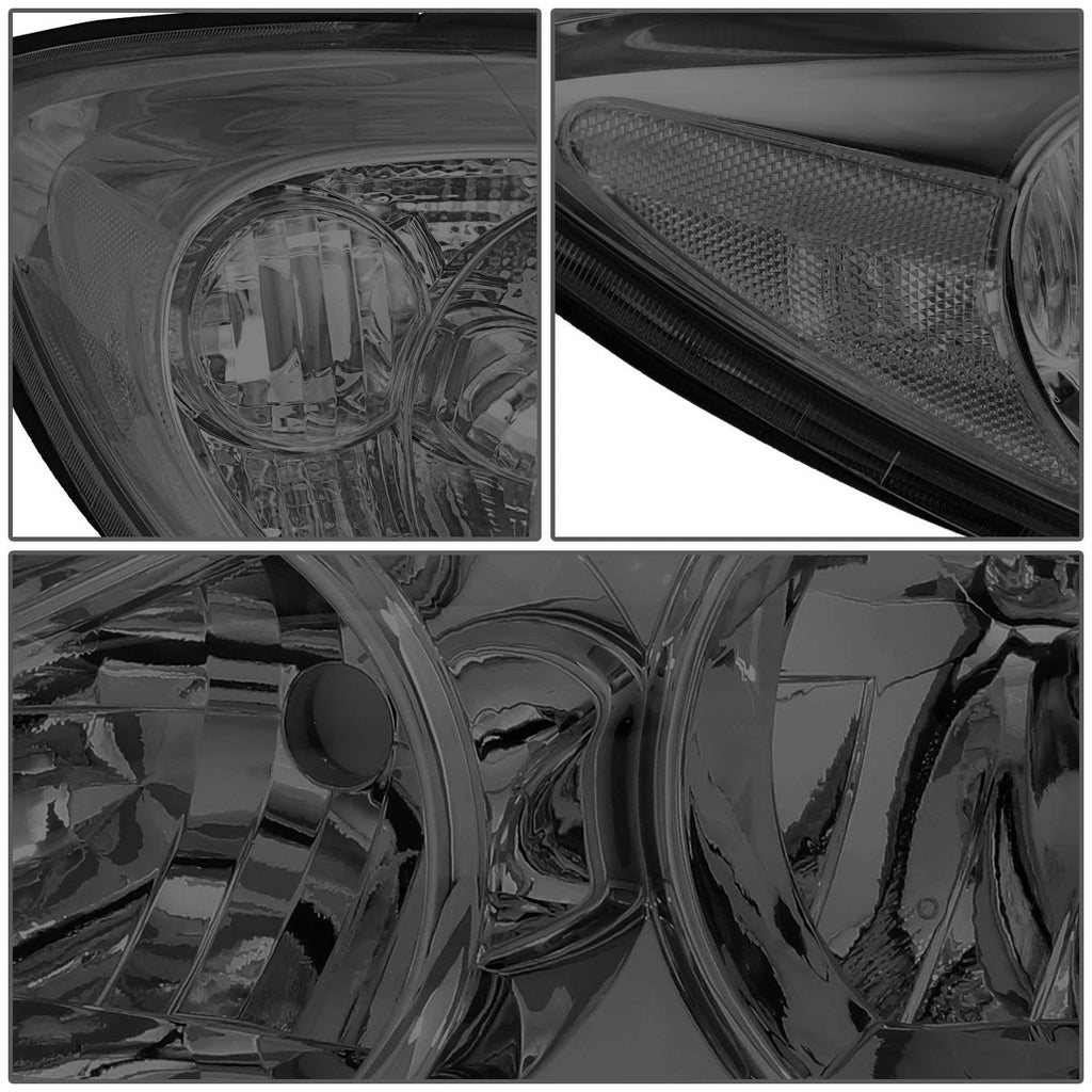 Pair of Smoked Housing Clear Side Corner Headlights for Camry (2002–2004)
