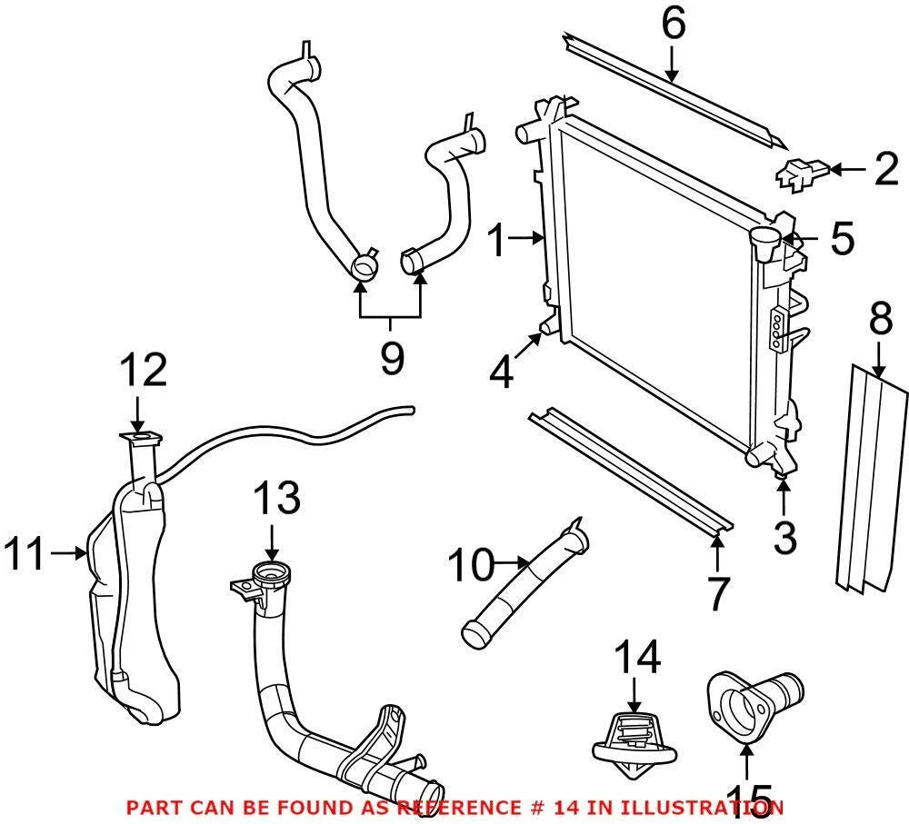 Genuine OEM Engine Coolant Thermostat 7B0121113A for VW Audi