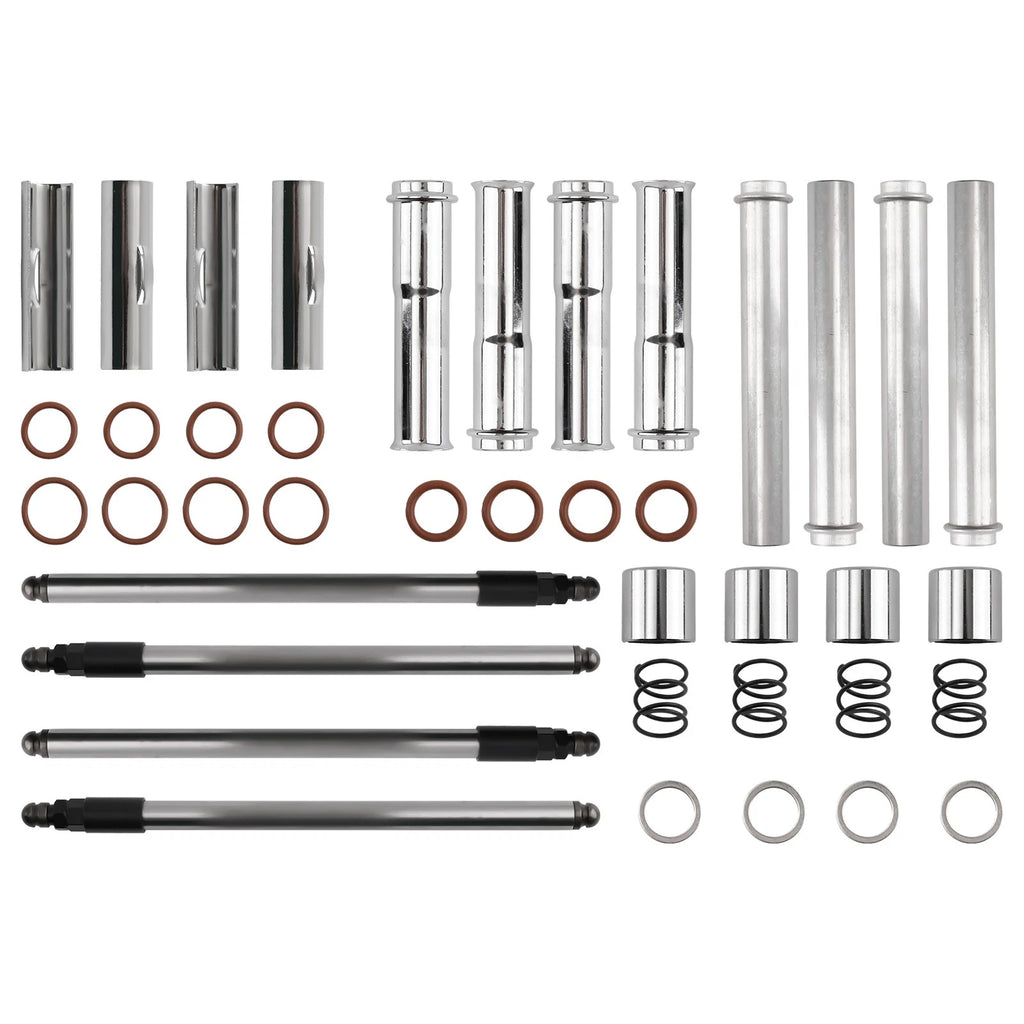 Aluminum Pushrod Kit with Covers for Harley Twin Cam (1999–2017)