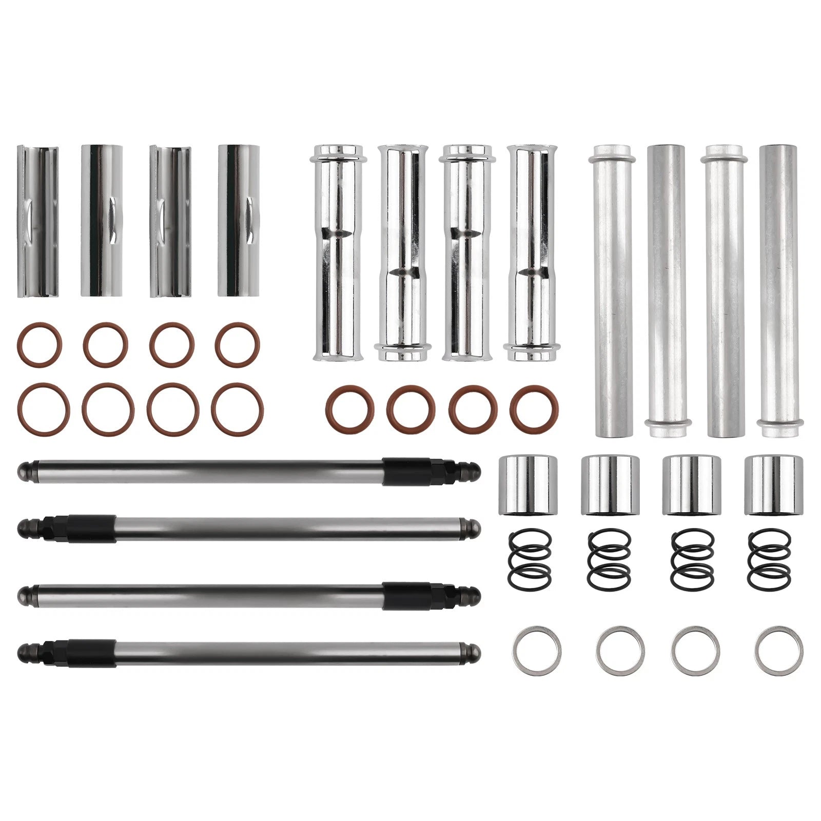 Aluminum Pushrod Kit with Covers for Harley Twin Cam (1999–2017)
