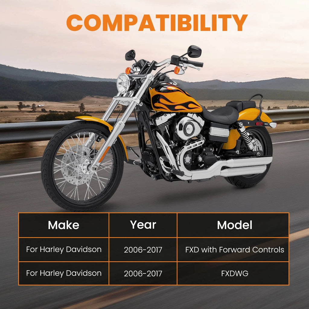 Suspension Reduced Reach Forward Control Adapter Kit for Harley Davidson Gold