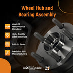 Set of 2 Rear ABS Hub Assemblies for Subaru Legacy Outback (2005-2009)