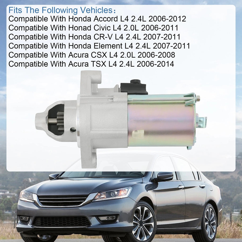 Starter for Honda CR-V (2007-2011) 2.4L