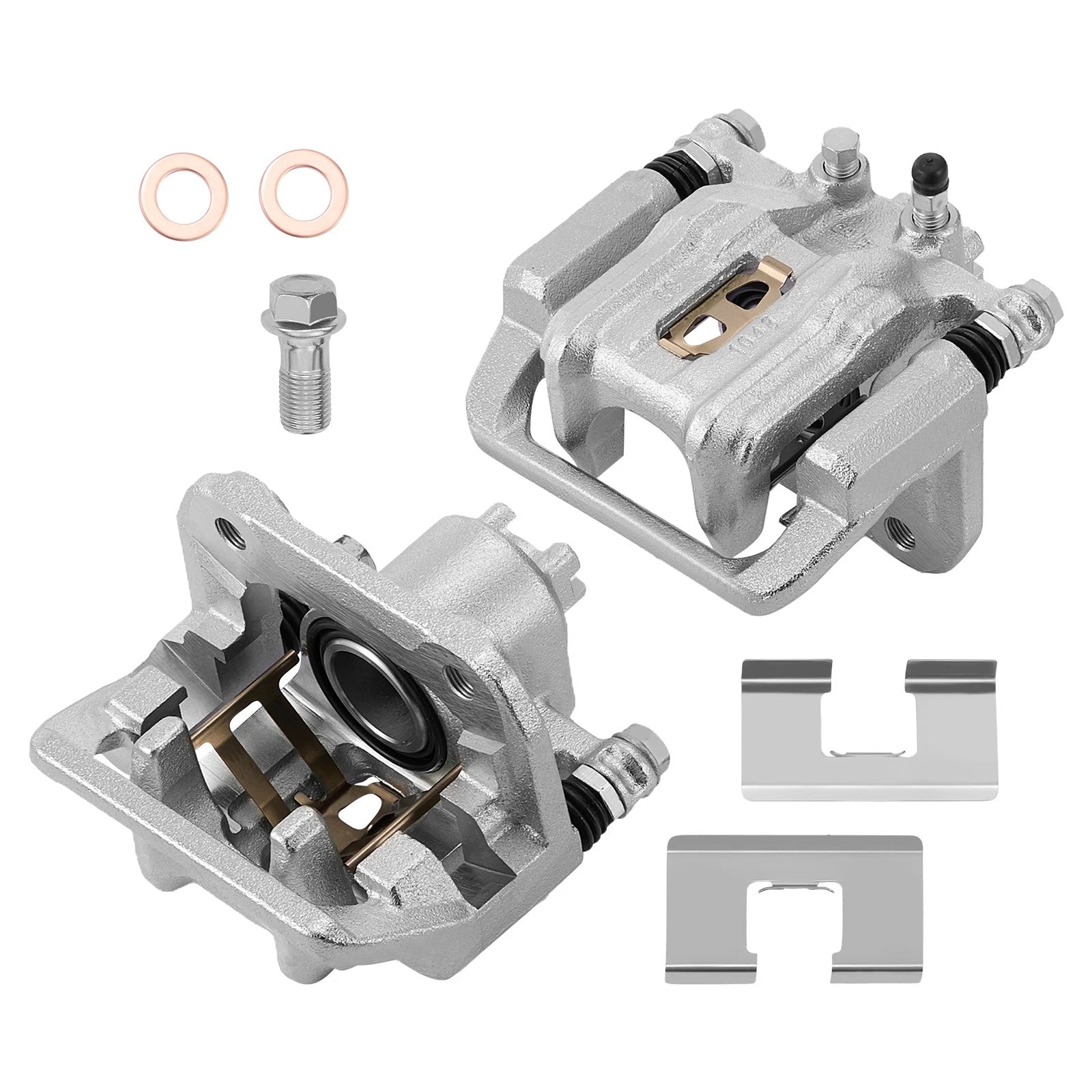 Set of 2 Rear Brake Calipers for Honda Accord Crosstour Acura RDX (2007–2012)
