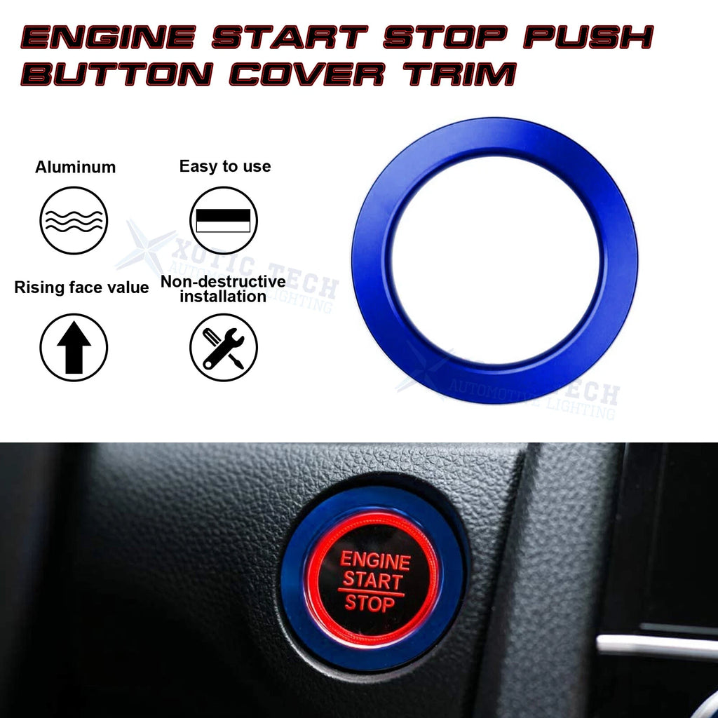 Engine Start Button Ring Trim Cover for Honda Civic Accord (2016-2021)