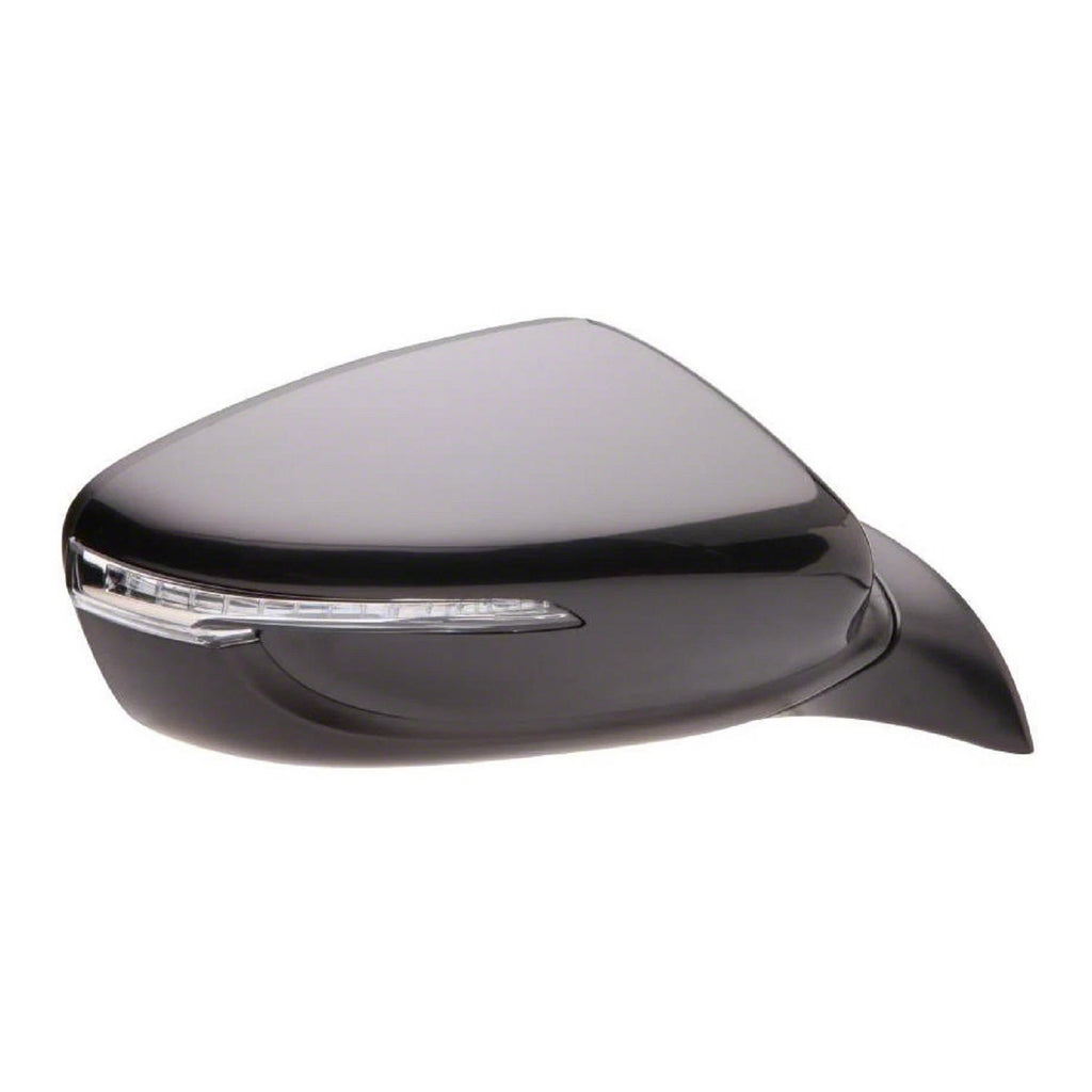 Replacement Ready to Paint Passenger Power Door Mirror w/Puddle Lamp w/Heated