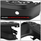 Pair of Black Rear Bumper End Caps for Ford Ranger (2019–2023)