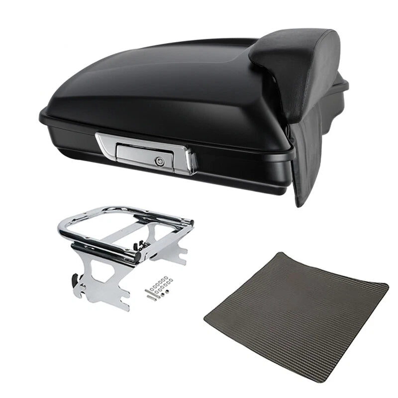 Matte Black Razor Trunk Pad for Harley Touring Road Glide (1997–2008)