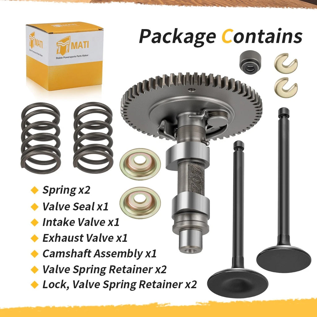 Camshaft Exhaust Intake Valve Rebuild Kit for Yamaha Golf Cart G21-G28 (1996–2007)