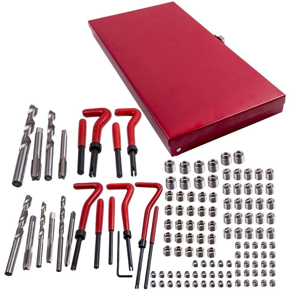Thread Repair Kit for Stripped Threads M5 M6 M8 M10 M12 (131 pcs)