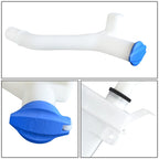 Windshield Washer Fluid Reservoir Tank Bottle w/ Cap + Pump for Kia Rio (2006–2011)