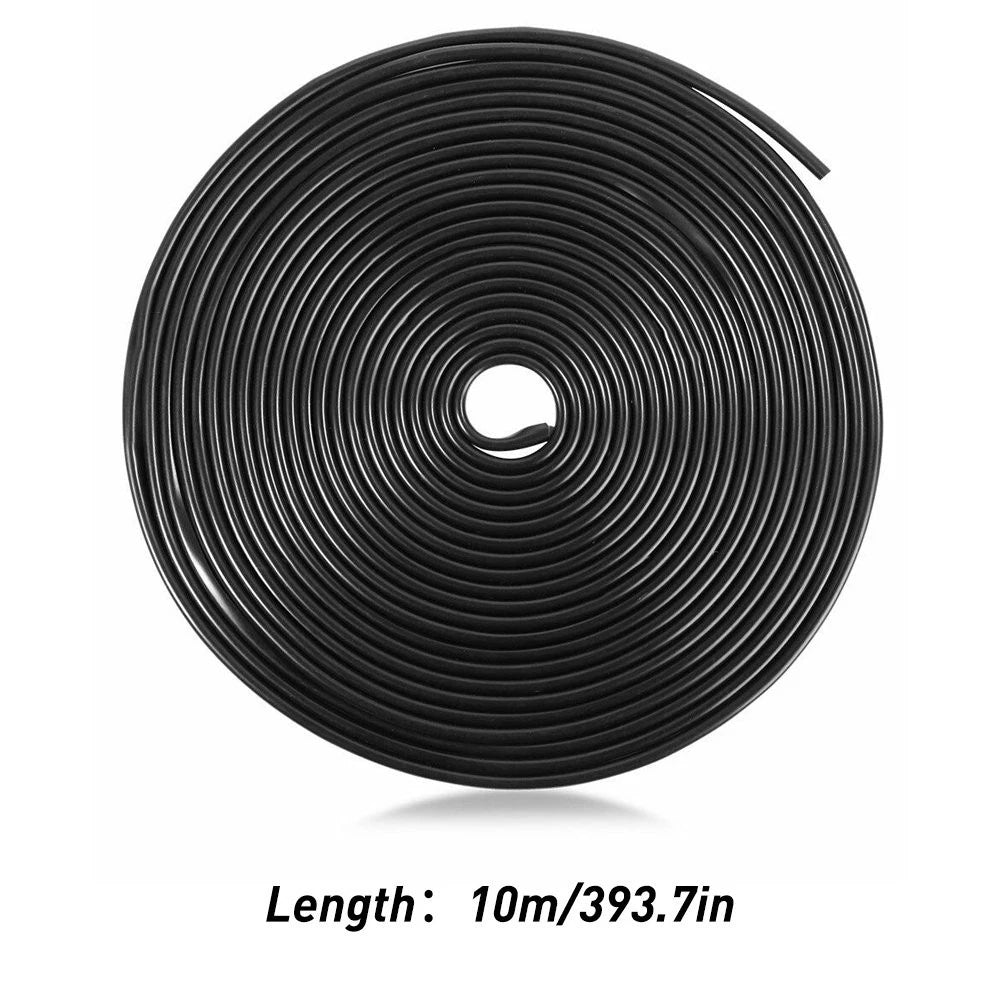 Set of 2 Rubber Door Guard Edge Trim Protectors for Universal Vehicles (32ft)
