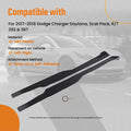 Set of 2 Body Side Skirt Panels for Dodge Charger Daytona GT (2015–2023) Black