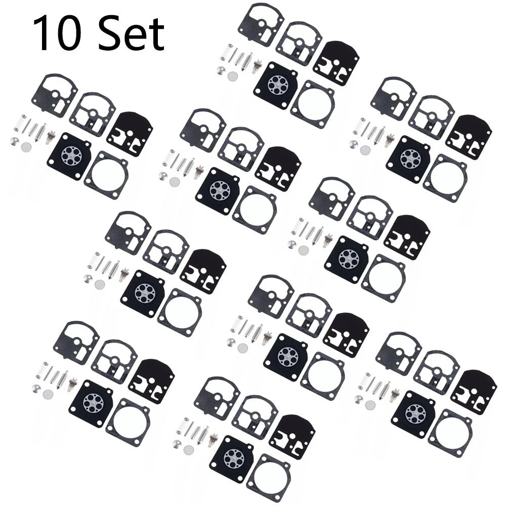 Set of 10 Carburetor Repair Kits for STIHL (09, 010, 011, 012) ZAMA RB-5 RB-7 RB-11 RB-14
