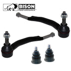 Set of 4 Outer Tie Rod Ends & Upper Ball Joints for Buick Chevy