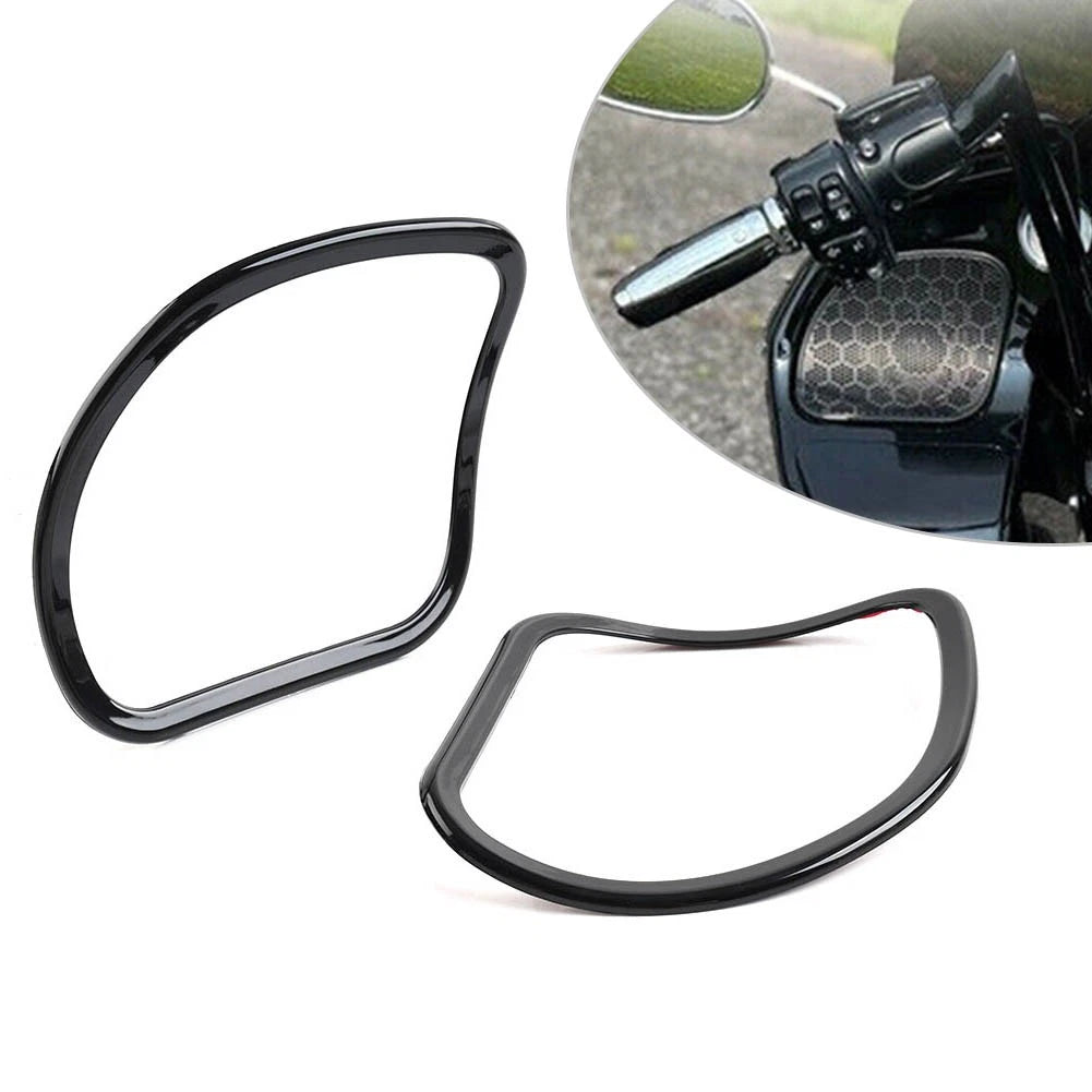 Front Speaker Trim Cover for Harley Road Glide FLTRX FLTRXS (2015–2023) Glossy Black