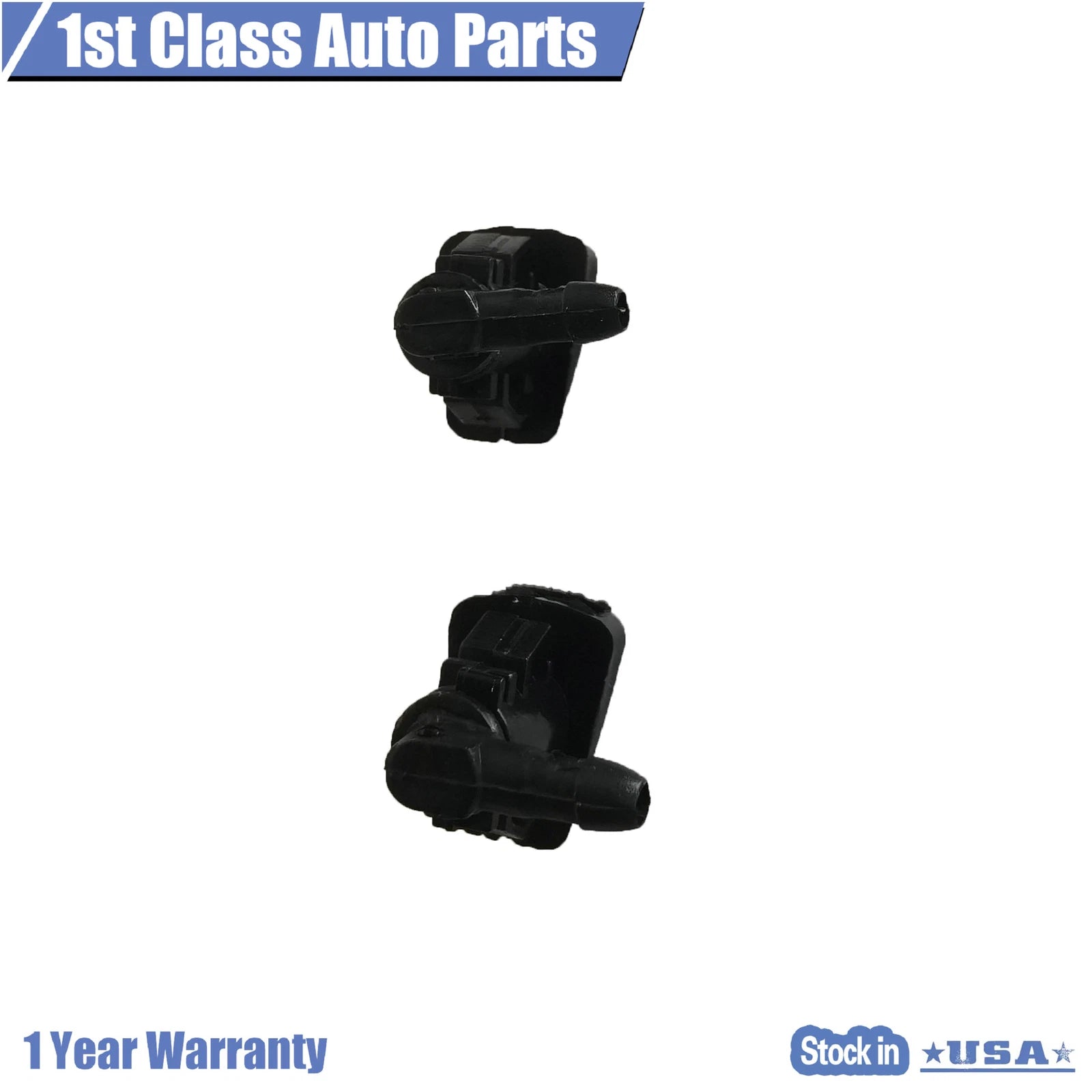 Set of 2 Windshield Wiper Jet Nozzles for Ford Fusion Milan MKZ (2008–2012)